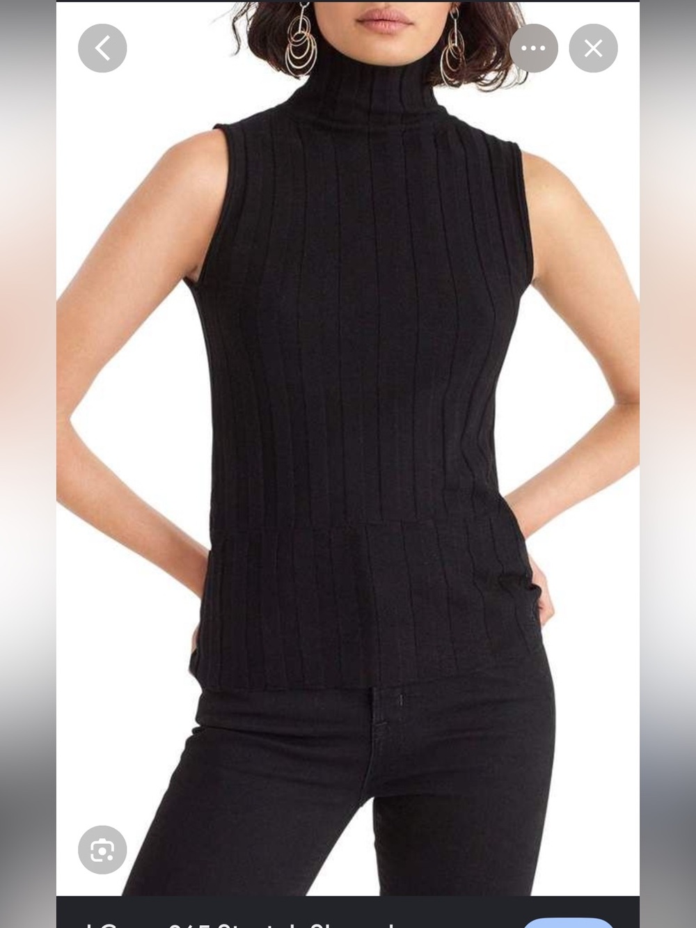 Jcrew 365 stretch sleeveless turtleneck sweater